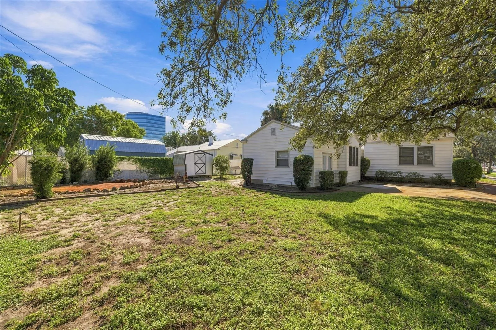 South view to Backyard