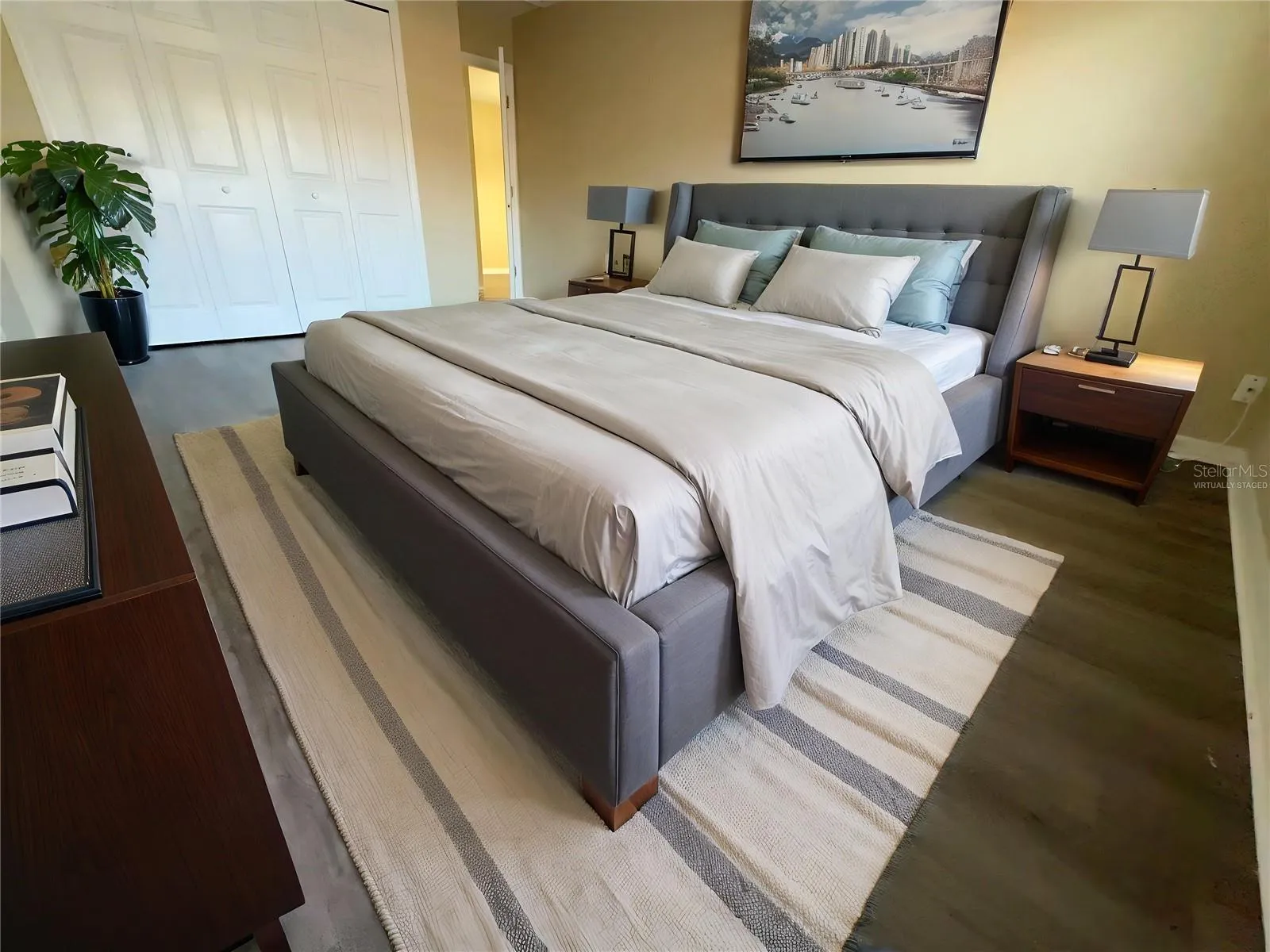 Virtually staged - Bedroom