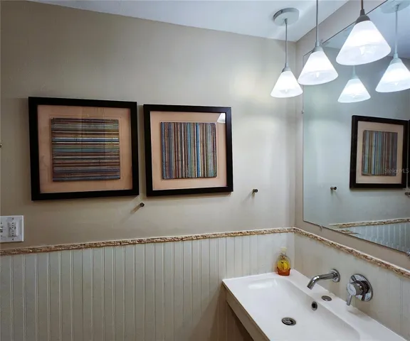Guest Bathroom includes walk in shower