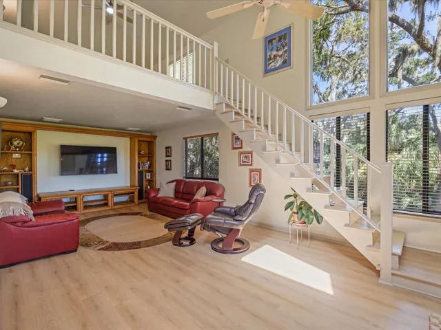 Stairs to Loft/Bonus Room from Family Room