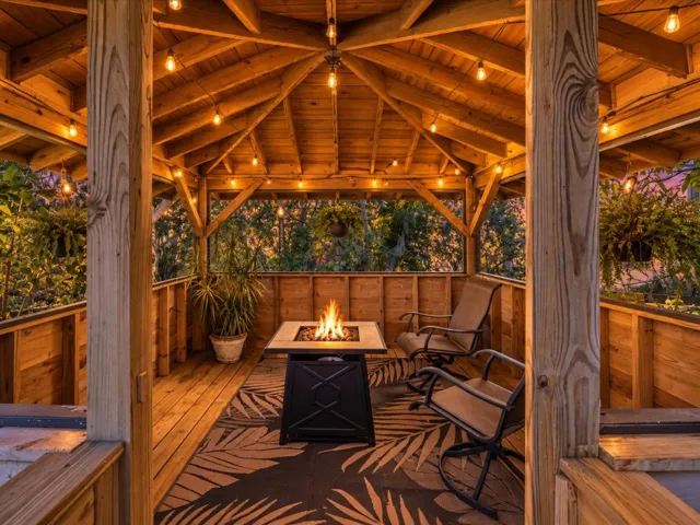 Gazebo at night!