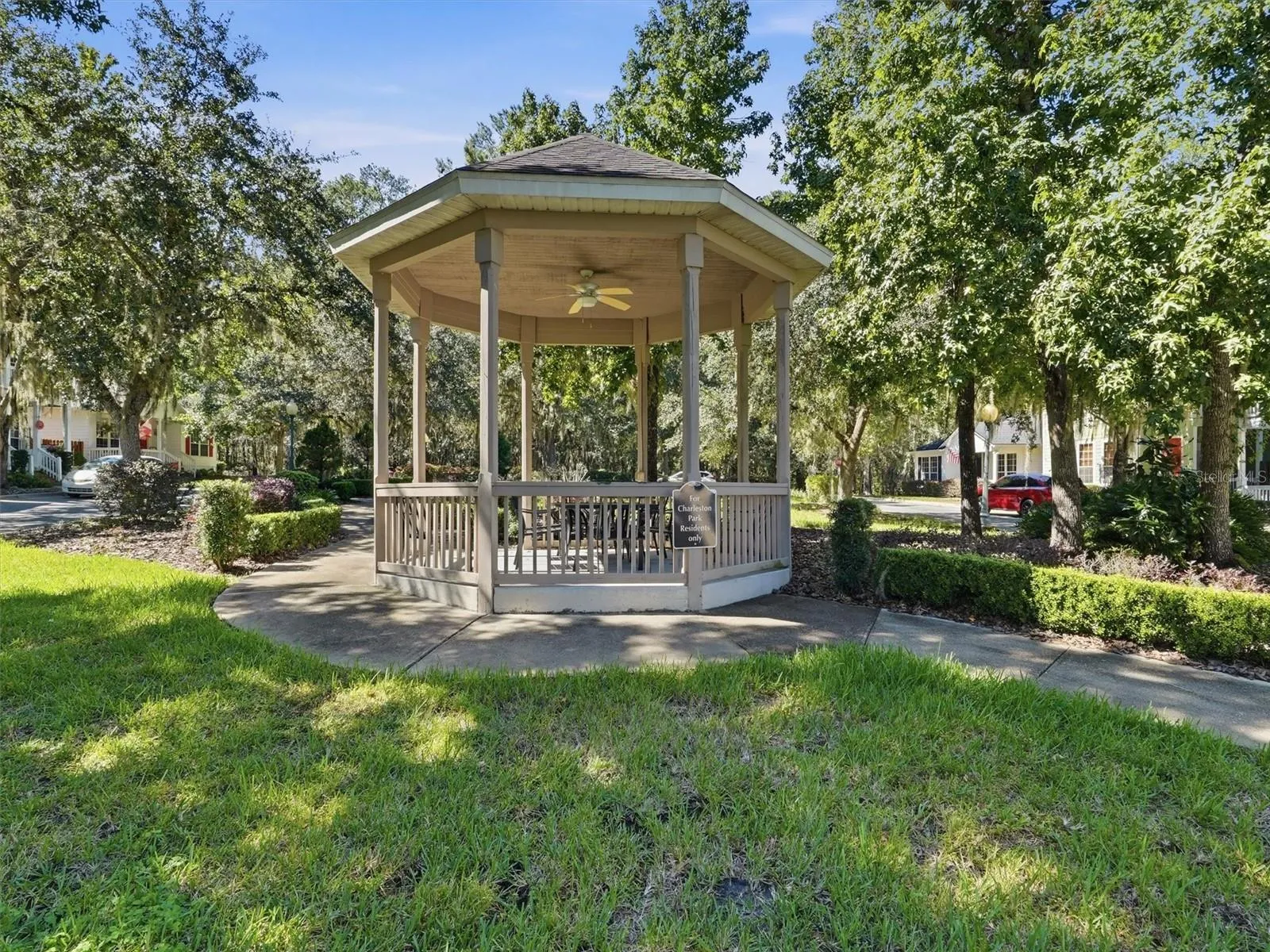 Charleston Park Gazebo located across the street from house.