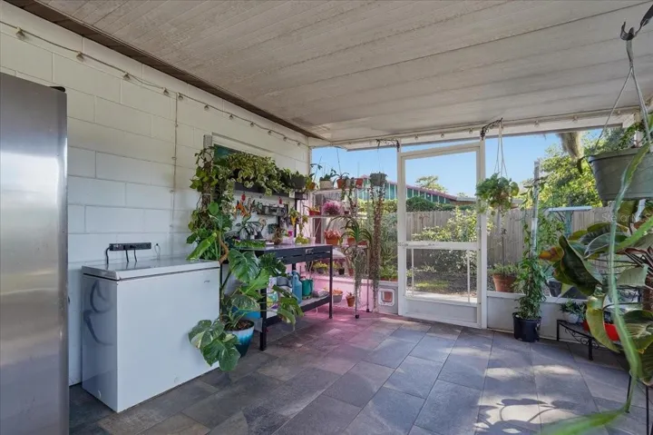 Rear screened porch