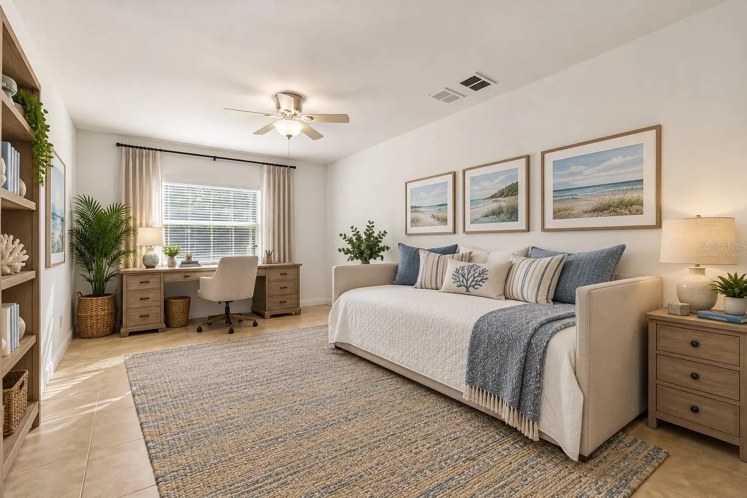 Virtually staged Bonus room