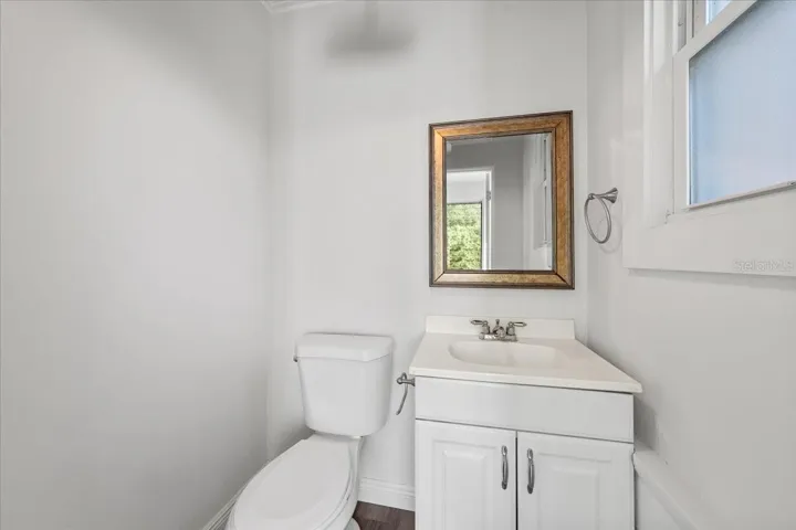 Half bath off sunroom
