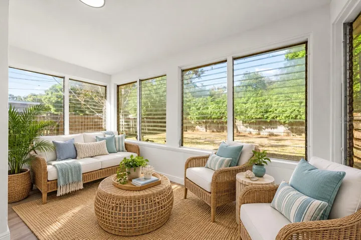 Virtually Staged sunroom