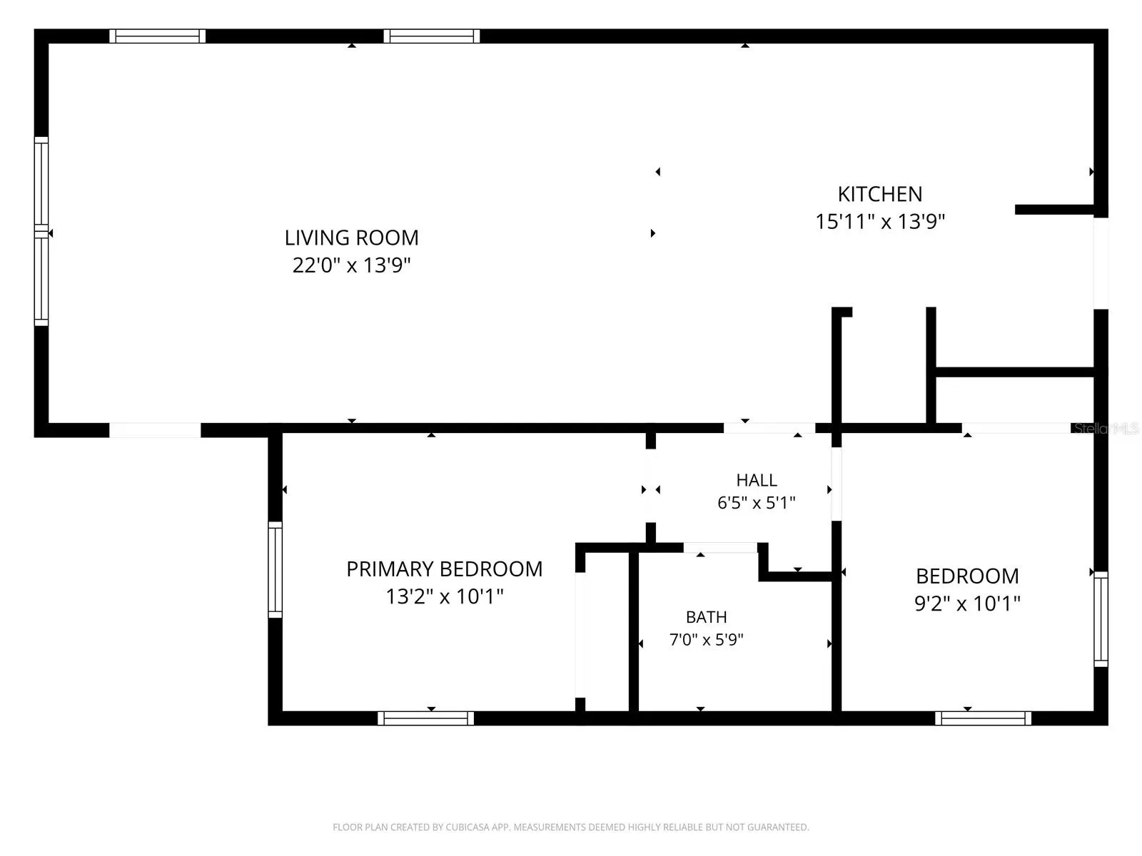 Floor plan - Side angle