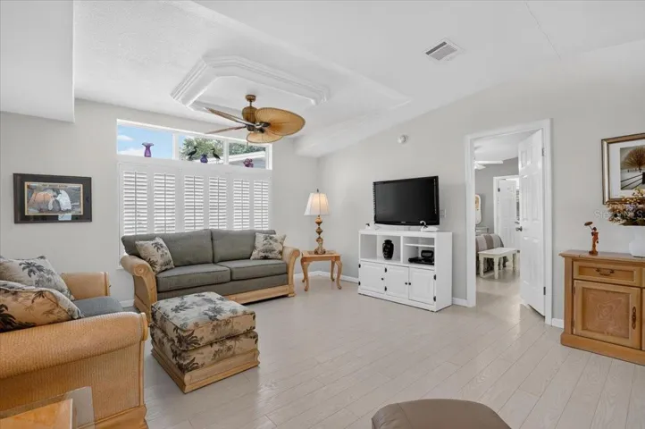 Living Room with Laminate Flooring