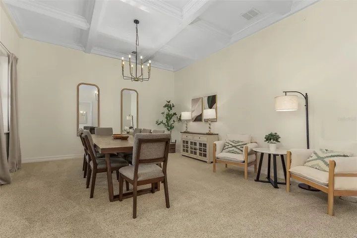 Huge formal dining space.