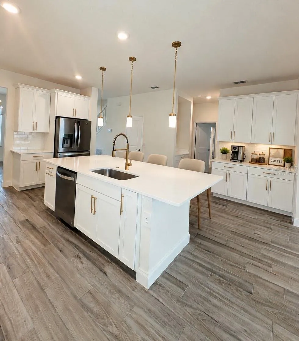 Kitchen Island and NookVirtually Staged