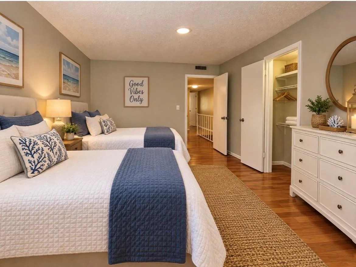 Virtual staged 2nd bedroom