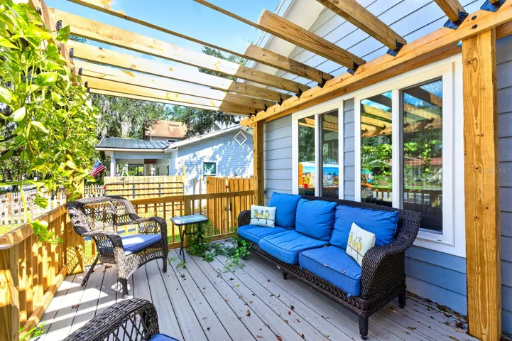 The side porch