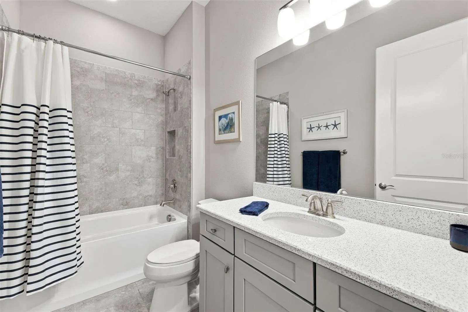 Bathroom with soaking tub