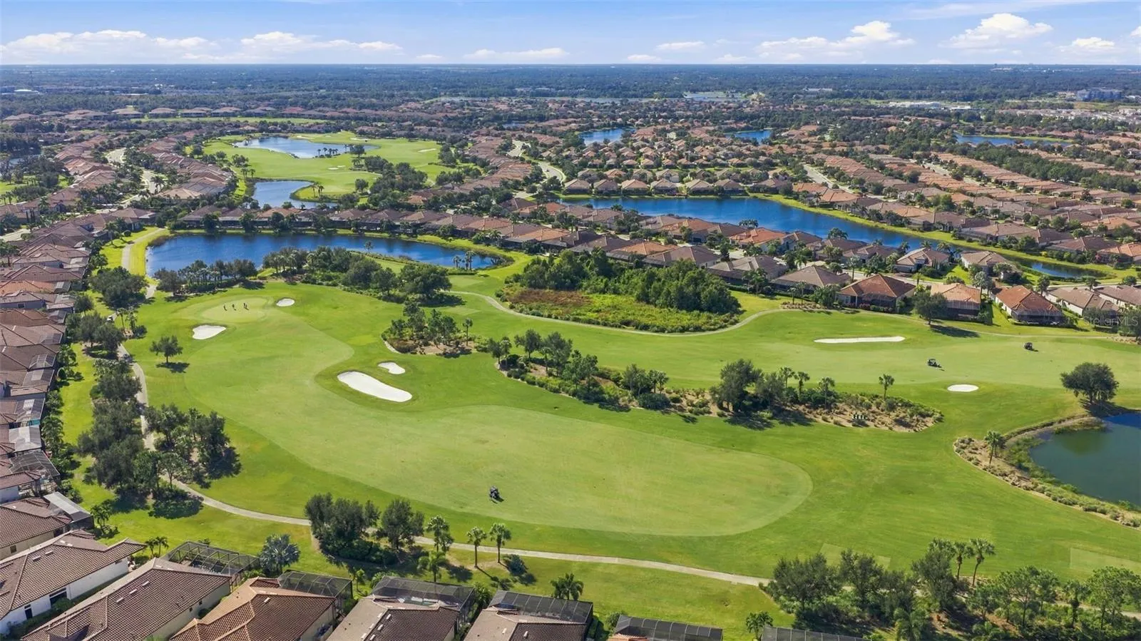 Golf Course - Hole 1 I believe - par 4 - stay left