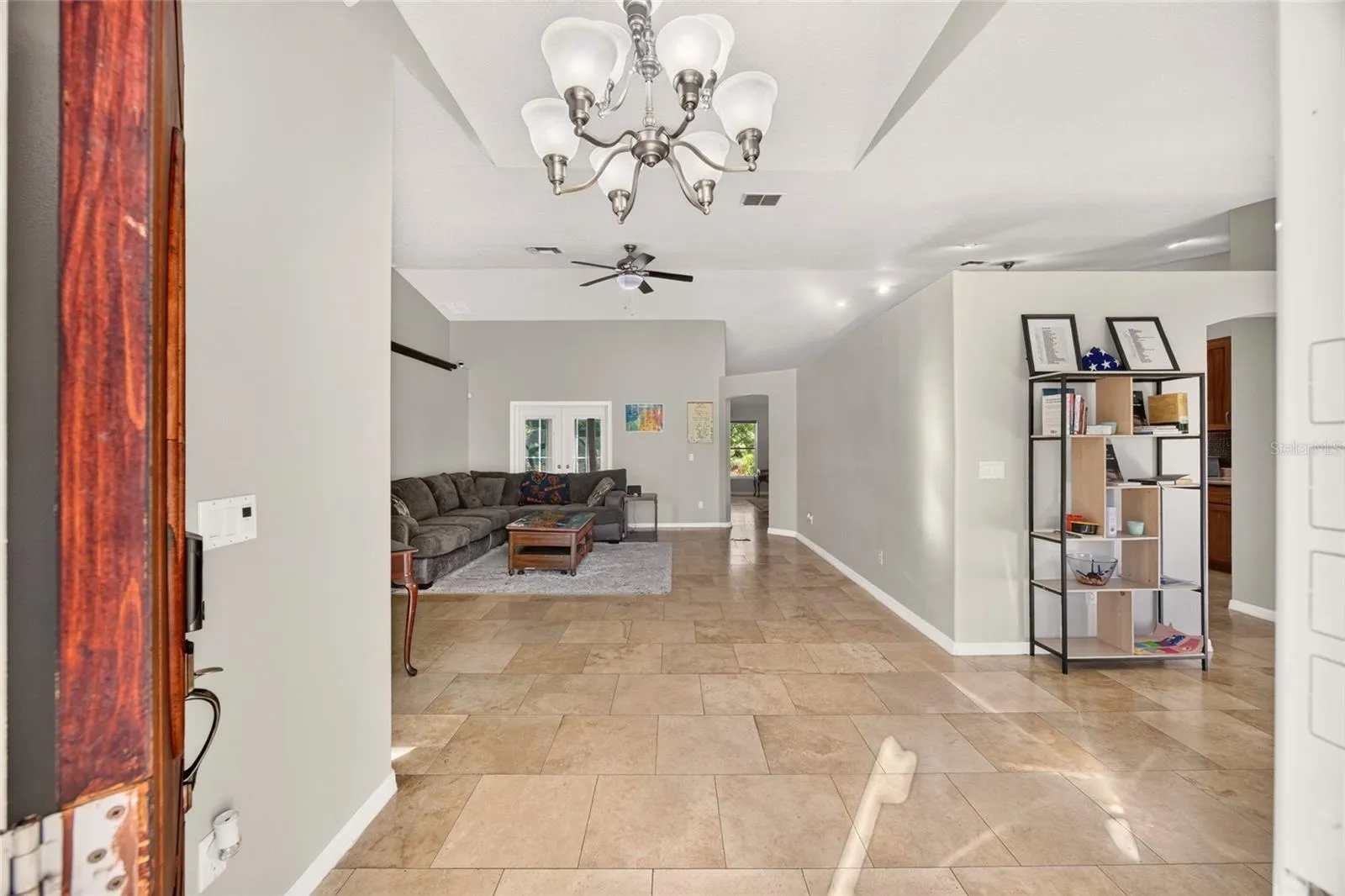 Walking into front door