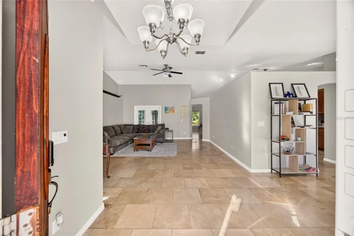 Walking into front door