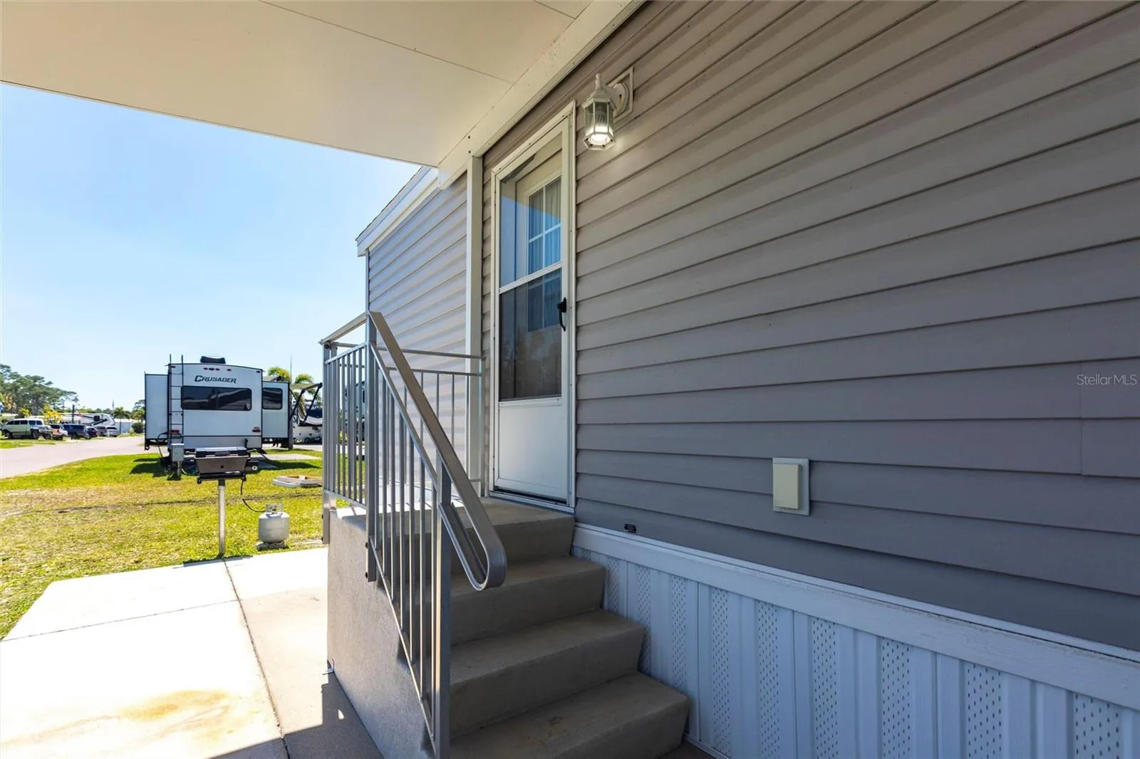 Covered entrance to home