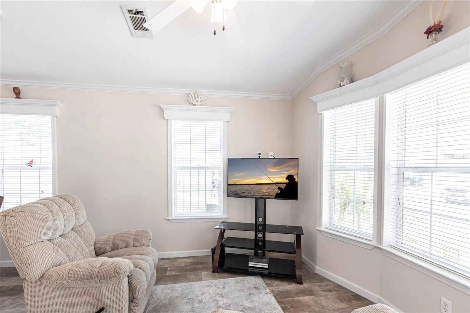 Ample windows for natural lighting