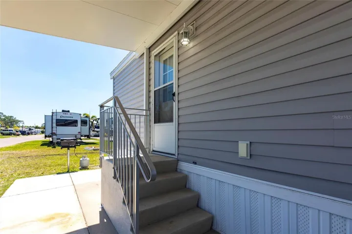 Covered entrance to home