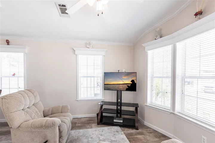 Ample windows for natural lighting