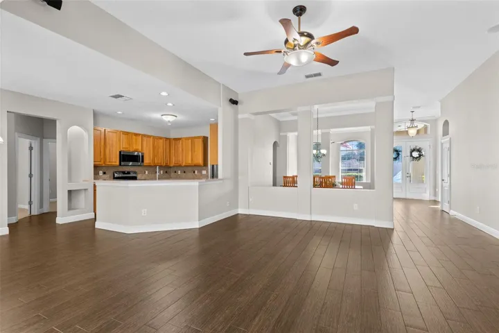 Family Room and Kitchen