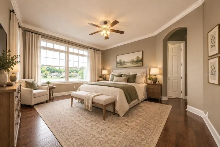 Primary bedroom (virtually staged)
