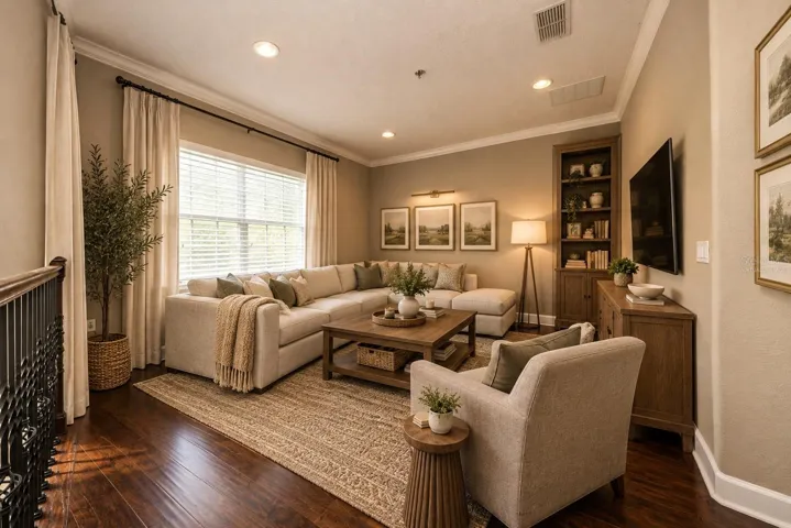 Loft space (virtually staged)