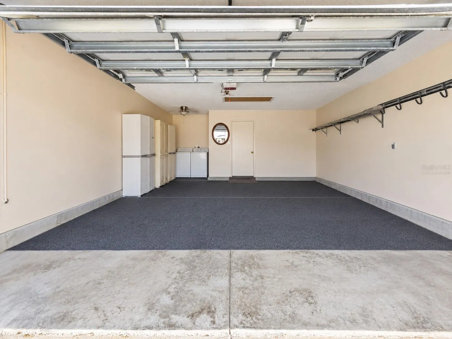 Garage Virtually Staged as an empty space