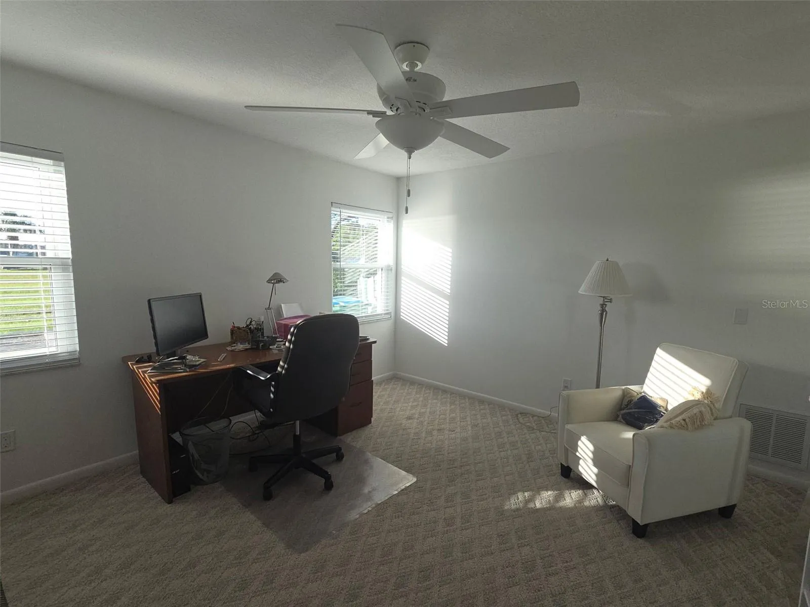 Bedroom #4 being used as an office
