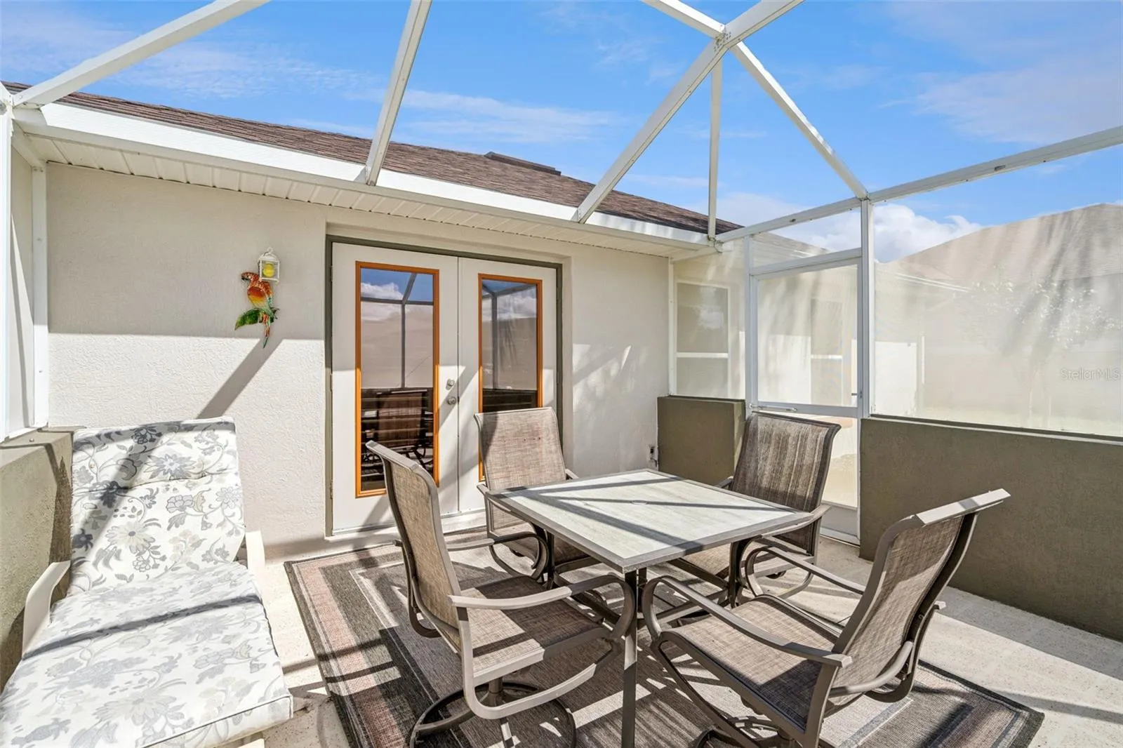 Screened Lanai - 13.5 X 13.4 - right through the Living Room French Doors.