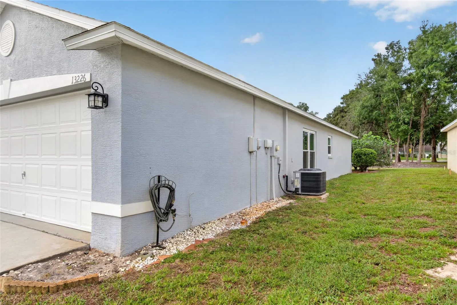 North side view of home