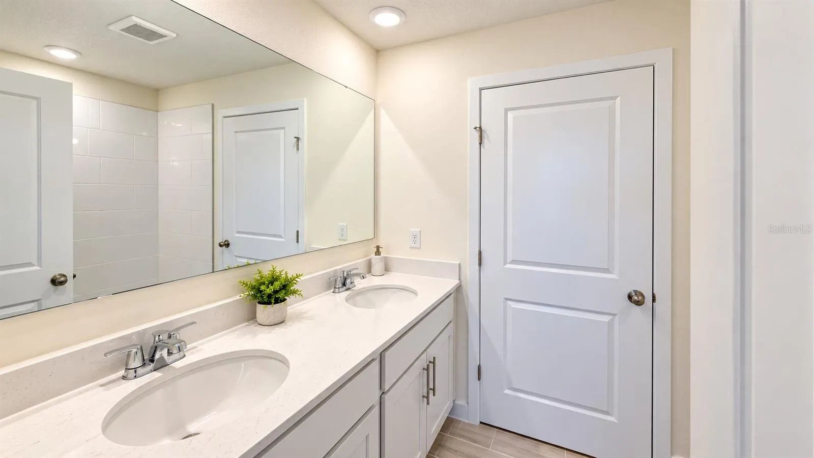 Bathroom - double-sink vanity.