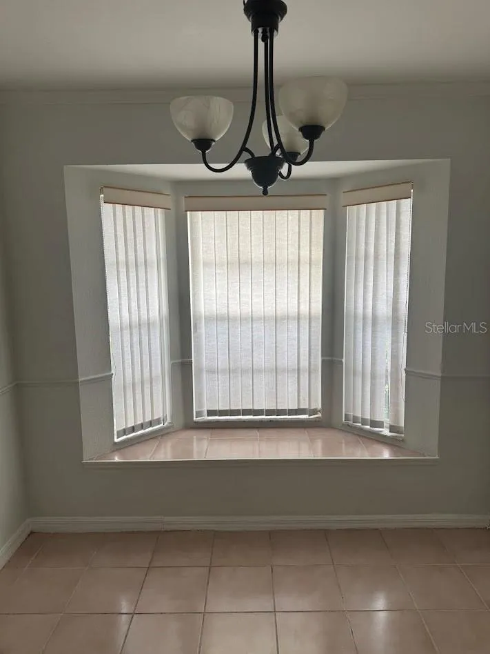 bay window and dinette or breakfast nook