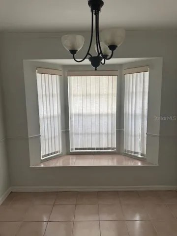 bay window and dinette or breakfast nook