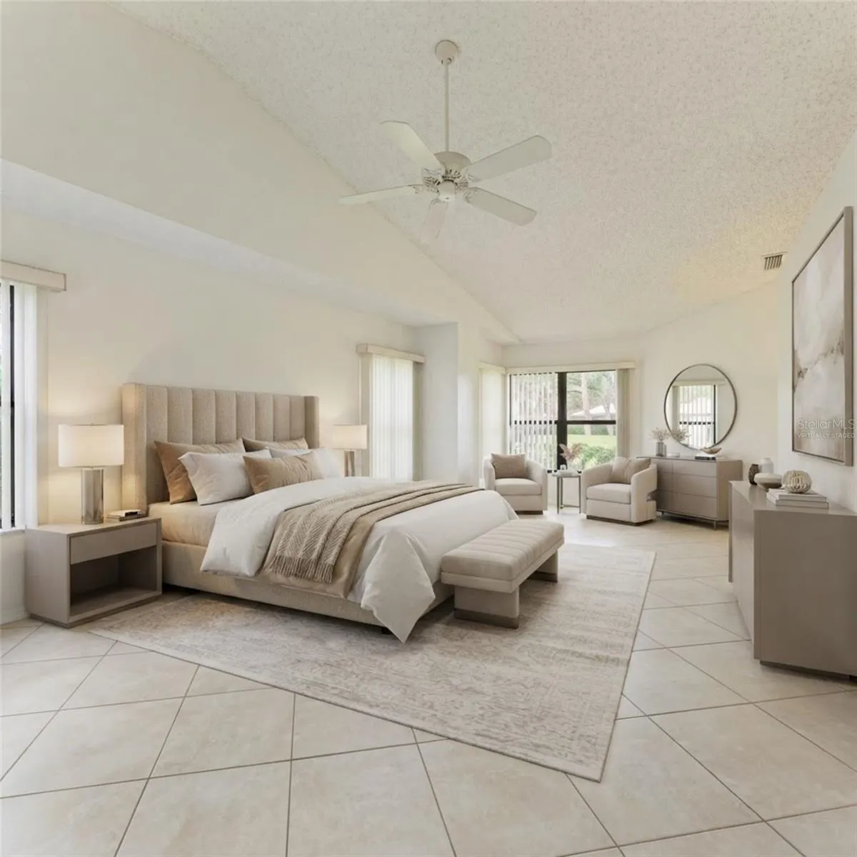 Primary Bedroom Virtually Staged