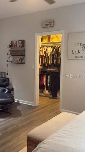 Primary Bedroom Built in Organized Closet