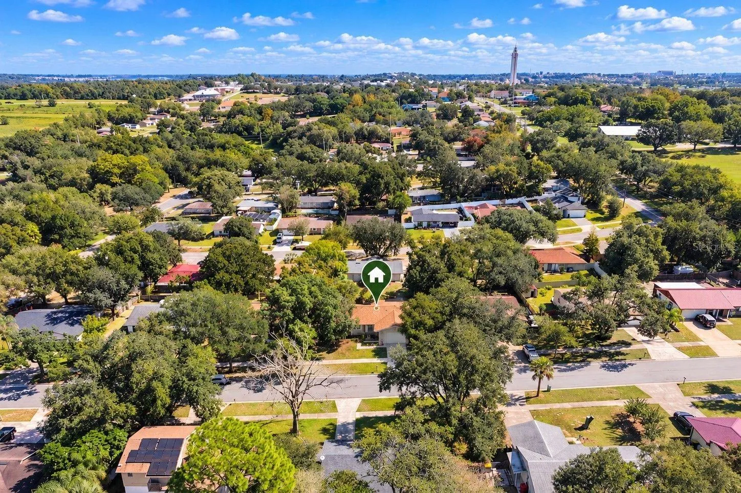 Aerial Facing East