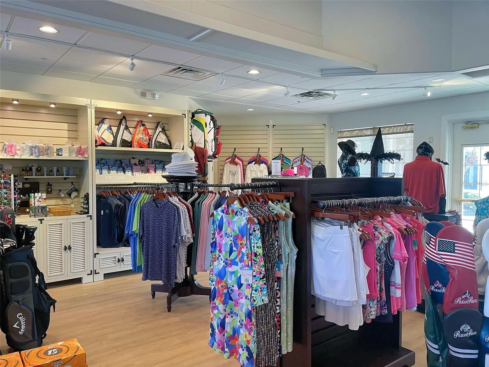 Pro Shop with resort apparel for the men and the ladies.