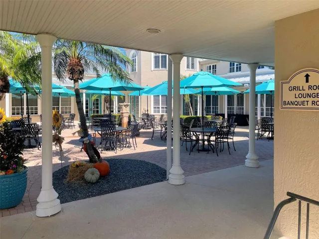 Courtyard Terrace at the Clubhouse.