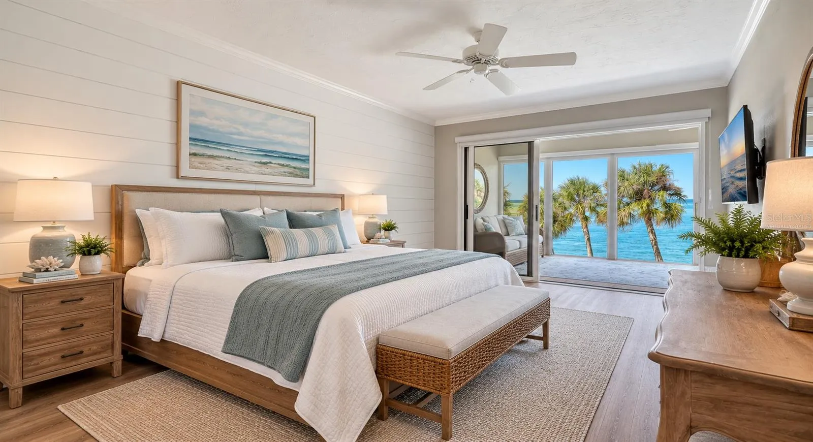 Primary Bedroom virtually staged