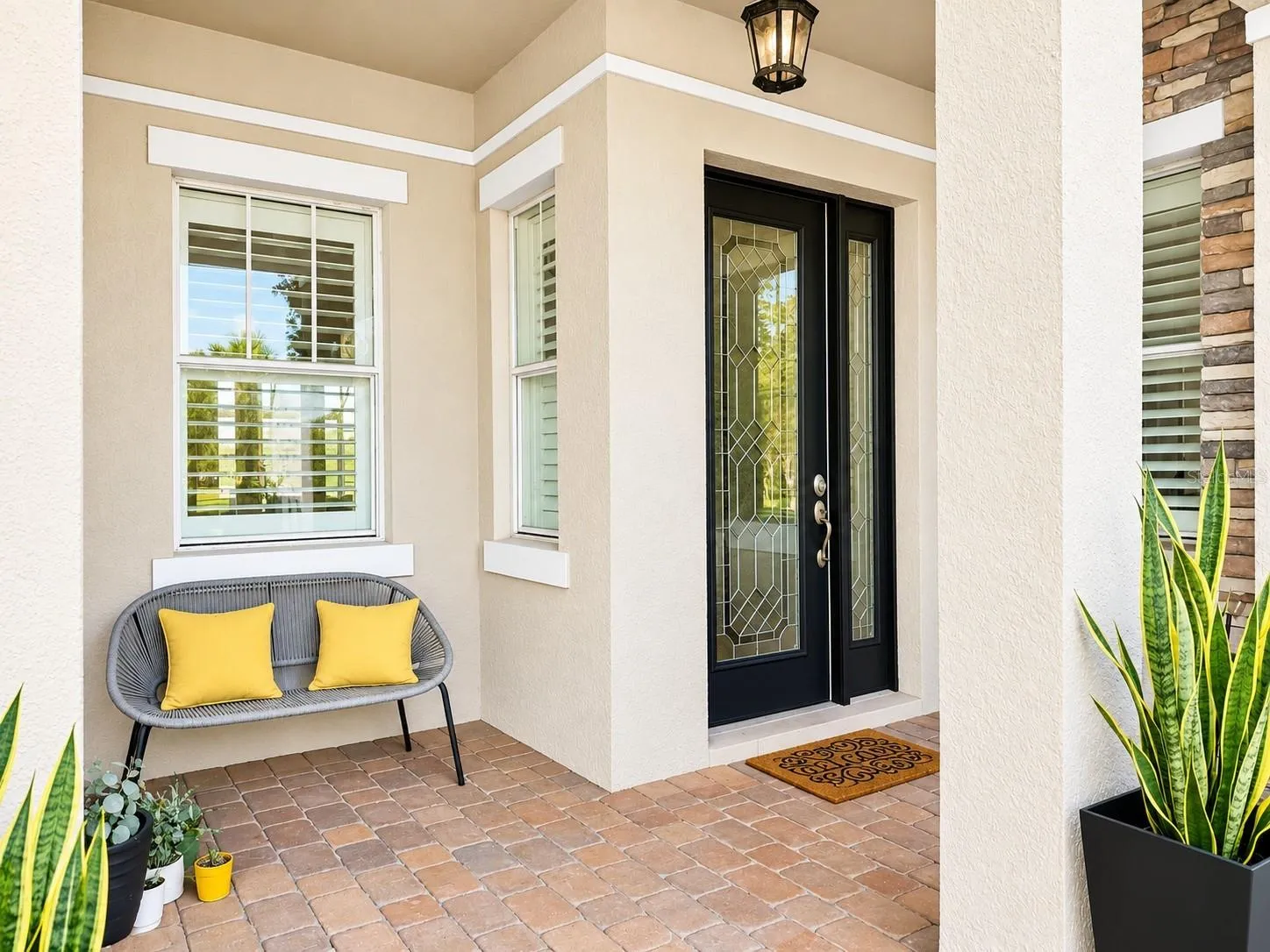 Welcoming front entry