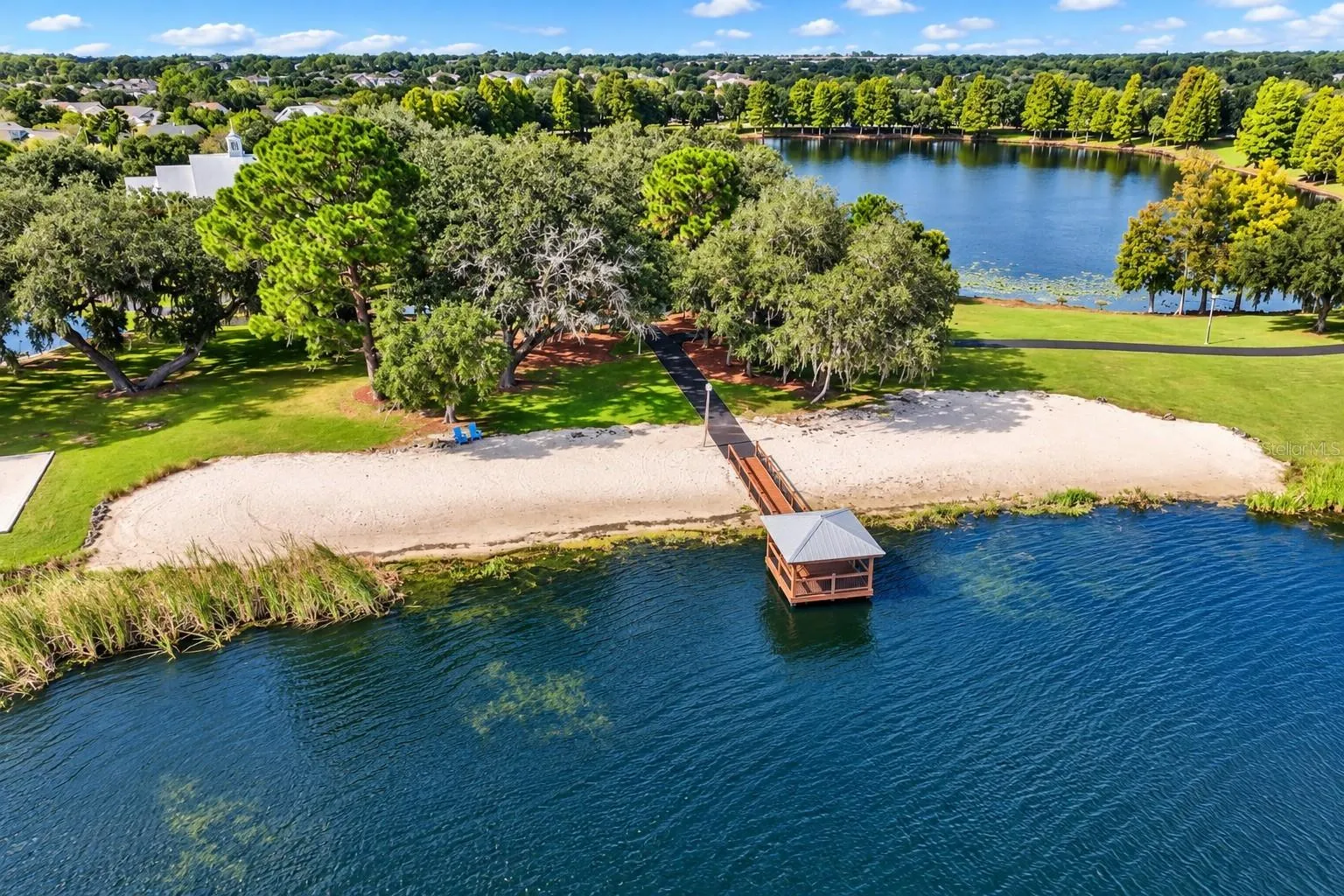 Community beach and dock