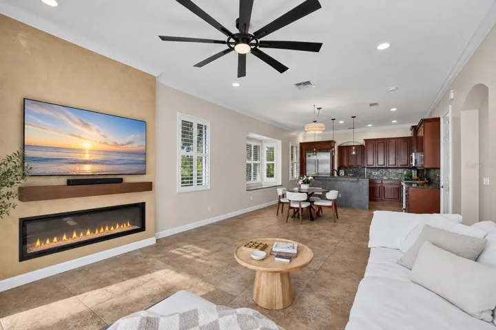 Custom fireplace