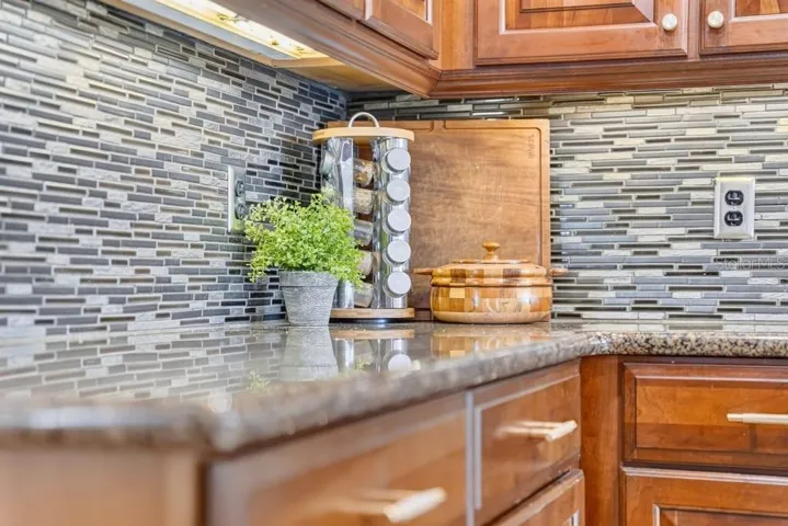 Beautiful mosaic backsplash