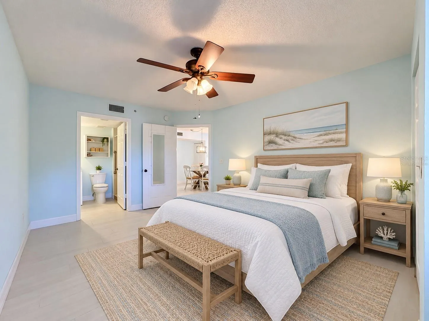Virtually Staged Primary Bedroom