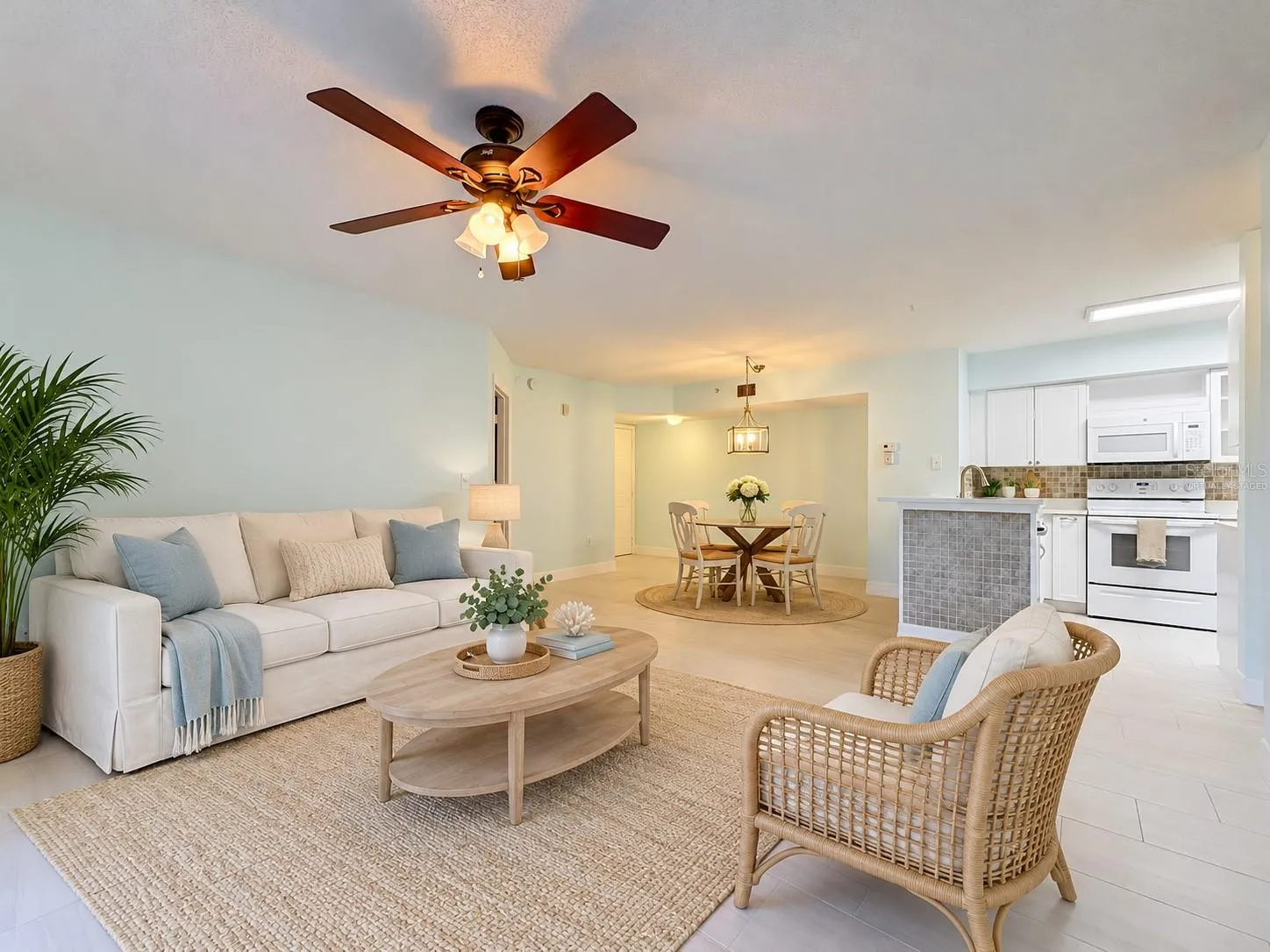 Virtually Staged Living Room