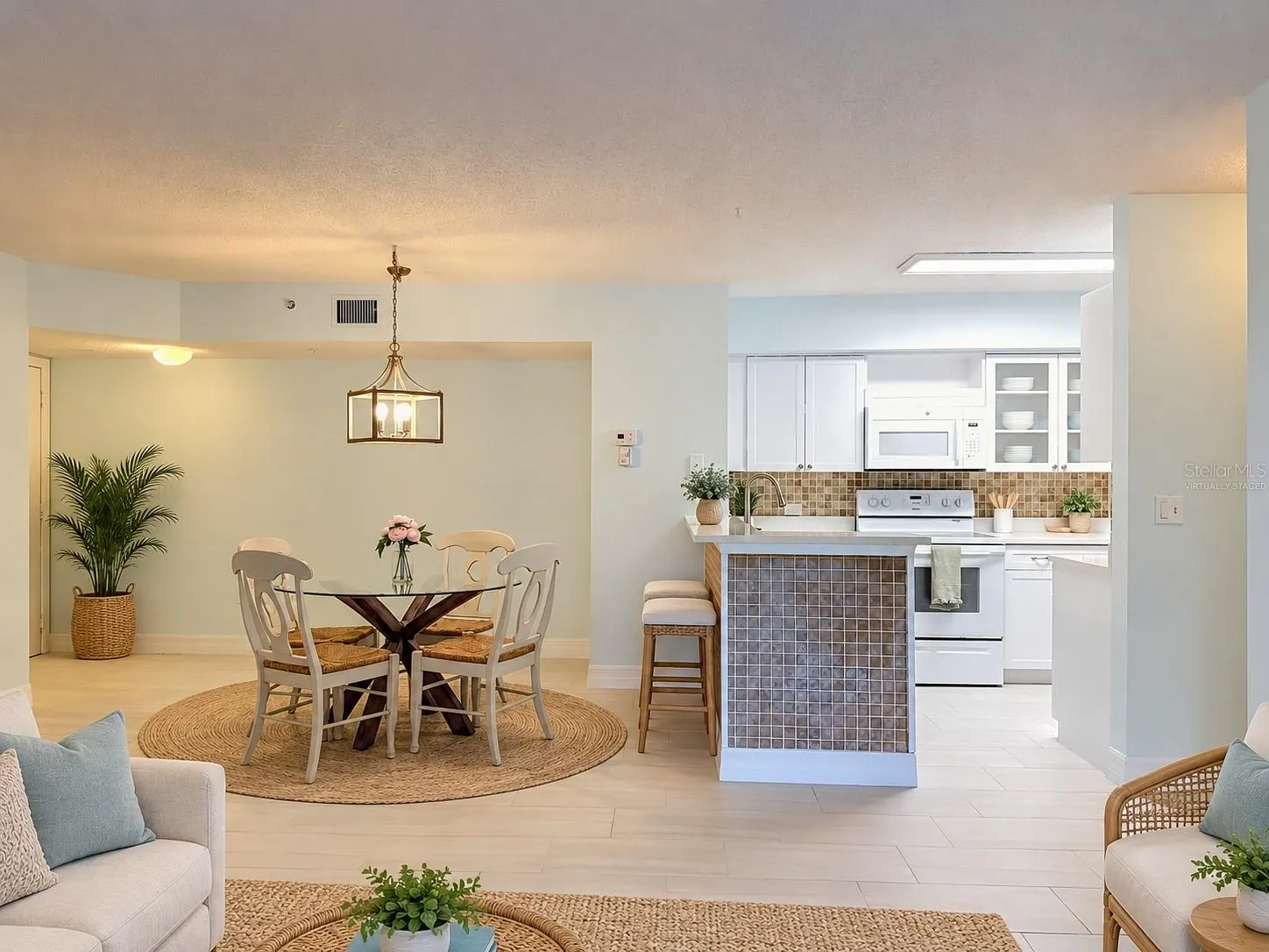 Virtually Staged Kitchen view