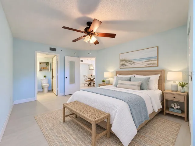 Virtually Staged Primary Bedroom