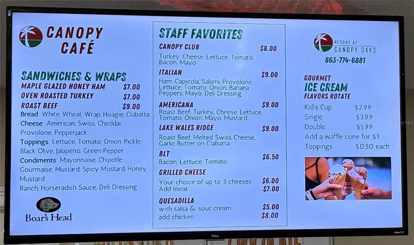 Food Menu (Sample)
