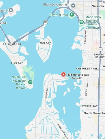 Central location, in a premium North Siesta Key neighborhood.